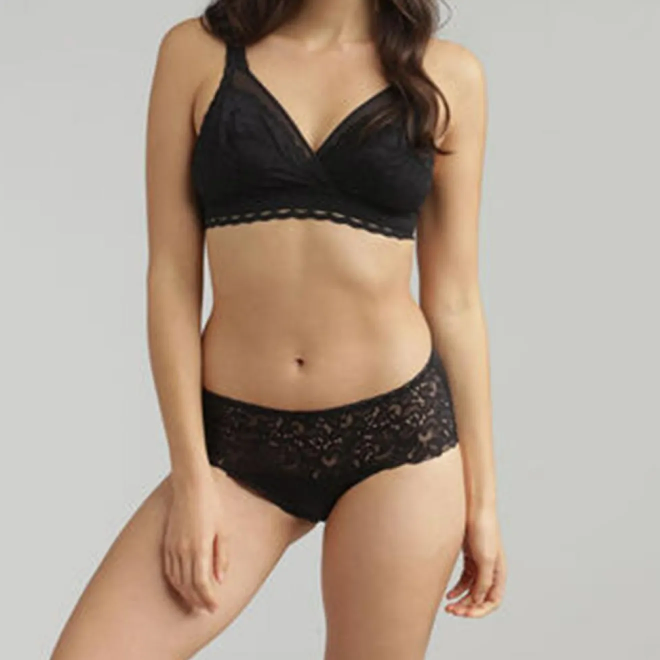 Best Playtex Soutien-gorge sans armatures Coeur Croisé Féminin noir