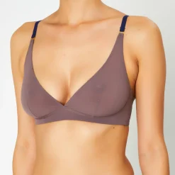 Hot Huit Soutien-gorge sans armatures en Soie mélangée Skin 02 violet
