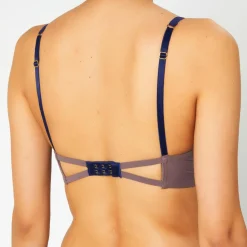 Hot Huit Soutien-gorge sans armatures en Soie mélangée Skin 02 violet