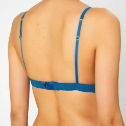 Femme Huit Soutien-gorge sans armatures en Soie mélangée Skin 01 teal
