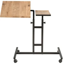 Wooden Art Support ordinateur portable Glen Atlantic bois/noir - 67x87x45.5 cm