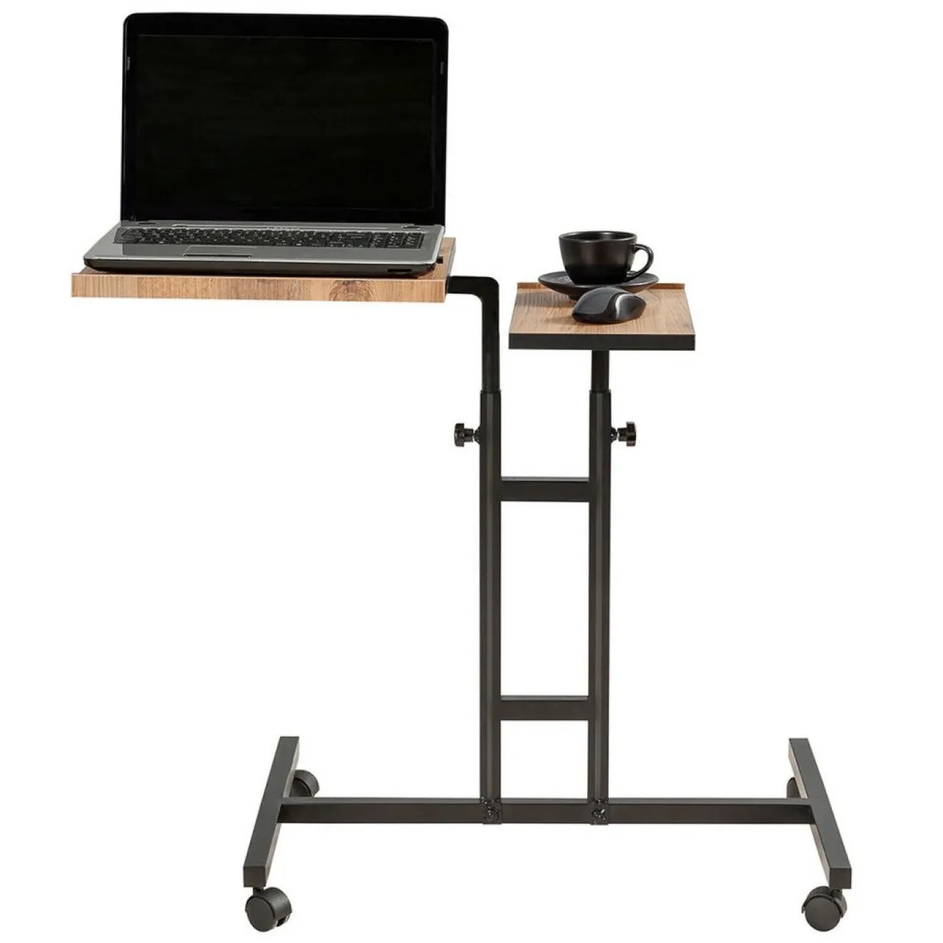 Wooden Art Support ordinateur portable Glen Atlantic bois/noir - 67x87x45.5 cm