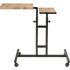 Wooden Art Support ordinateur portable Glen Atlantic bois/noir - 67x87x45.5 cm