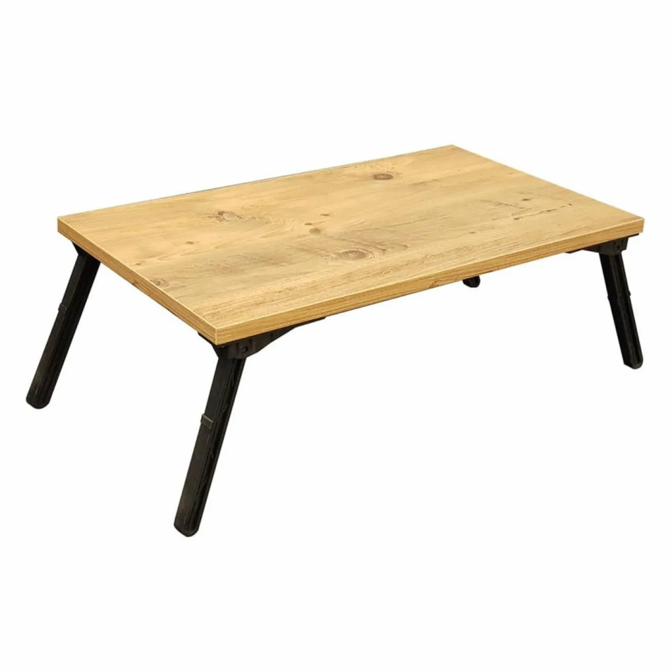 Wooden Art Support pour ordinateur portable Gusto pin/noir - 35x60x24.5 cm