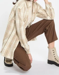 Femme Marc O'Polo Surchemise à carreaux beige