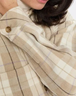 Femme Marc O'Polo Surchemise à carreaux beige