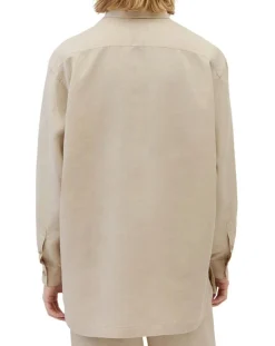 Homme Marc O'Polo Surchemise 100% Lin manches longues Oversize West beige