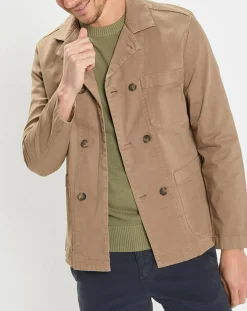 Homme Marc O'Polo Surchemise Croisée Coton Organic camel