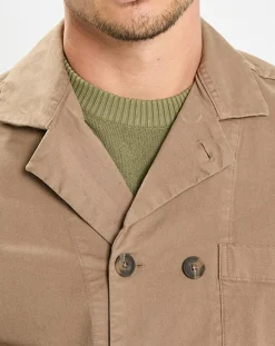 Homme Marc O'Polo Surchemise Croisée Coton Organic camel