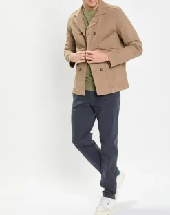 Homme Marc O'Polo Surchemise Croisée Coton Organic camel