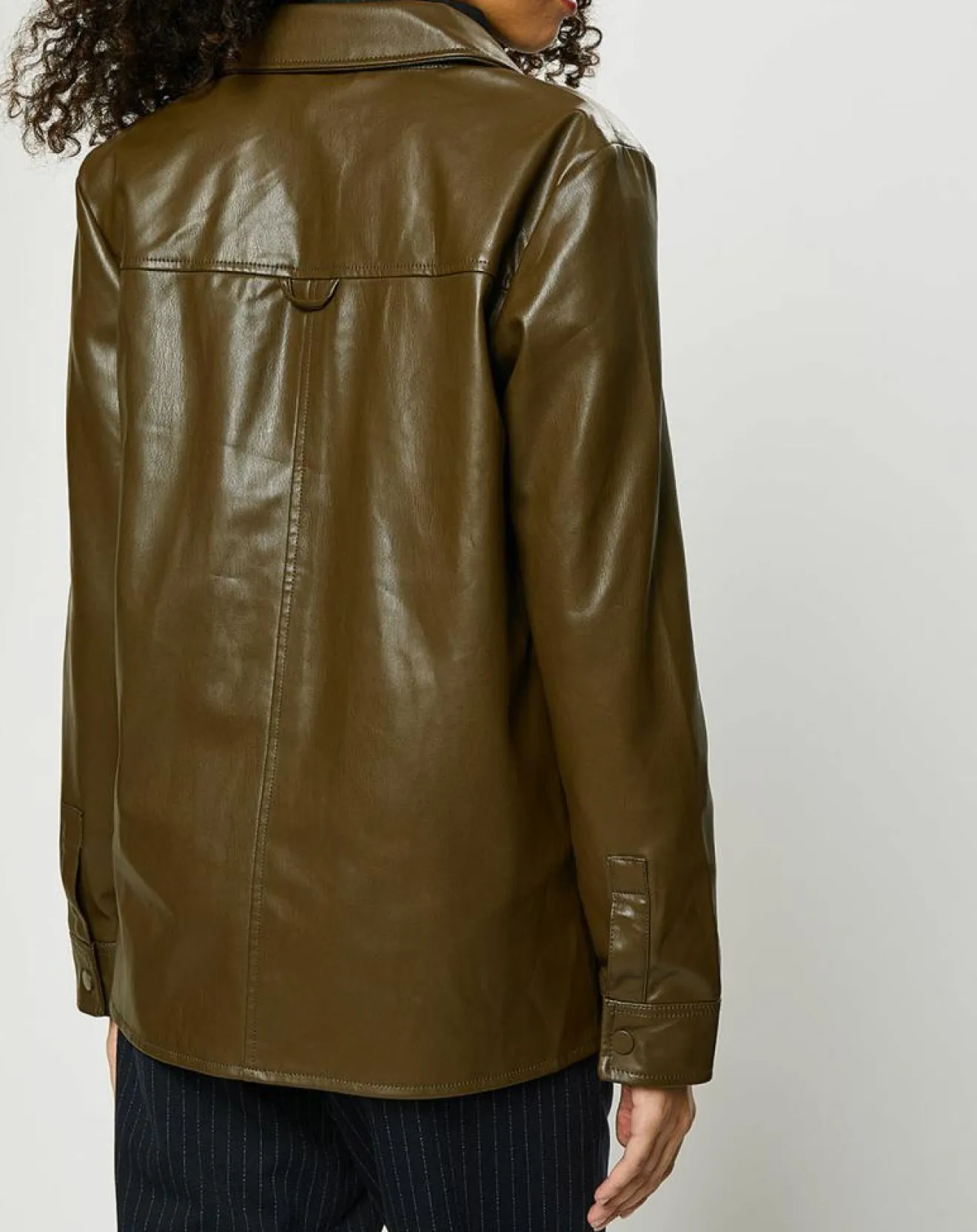 Femme Esprit Surchemise décontractée Army kaki