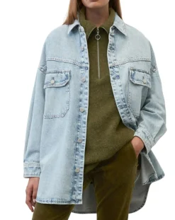 Femme Marc O'Polo Surchemise en jean poches bleu clair
