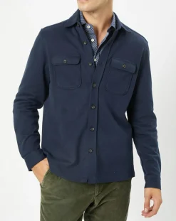 Homme Hackett London Surchemise en Jersey bleue