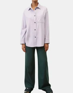 Femme Marc O'Polo Surchemise en Laine mélangée violet clair