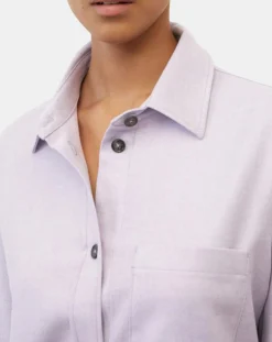 Femme Marc O'Polo Surchemise en Laine mélangée violet clair