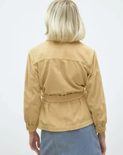 New Caroll Surchemise en Velours côtelé Kala citron