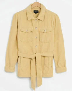 New Caroll Surchemise en Velours côtelé Kala citron