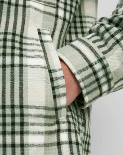 Homme Marc O'Polo Surchemise manches longues Crx Poches Coton Organic vert/blanc