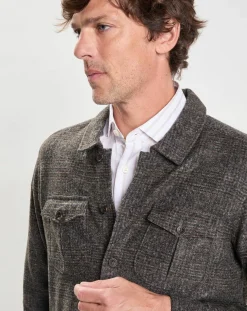 Homme Hackett London Surchemise Regular Fit en Flanelle imprimée Prince de Galles marron