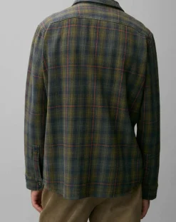 Homme Marc O'Polo Surchemise Tartan à Poches kaki/bleu