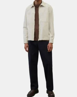 Homme Marc O'Polo Surchemise zippée en Velours milleraies écrue