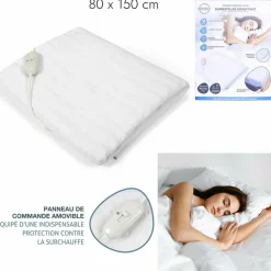 Sensly Surmatelas chauffant blanc - 150x80 cm