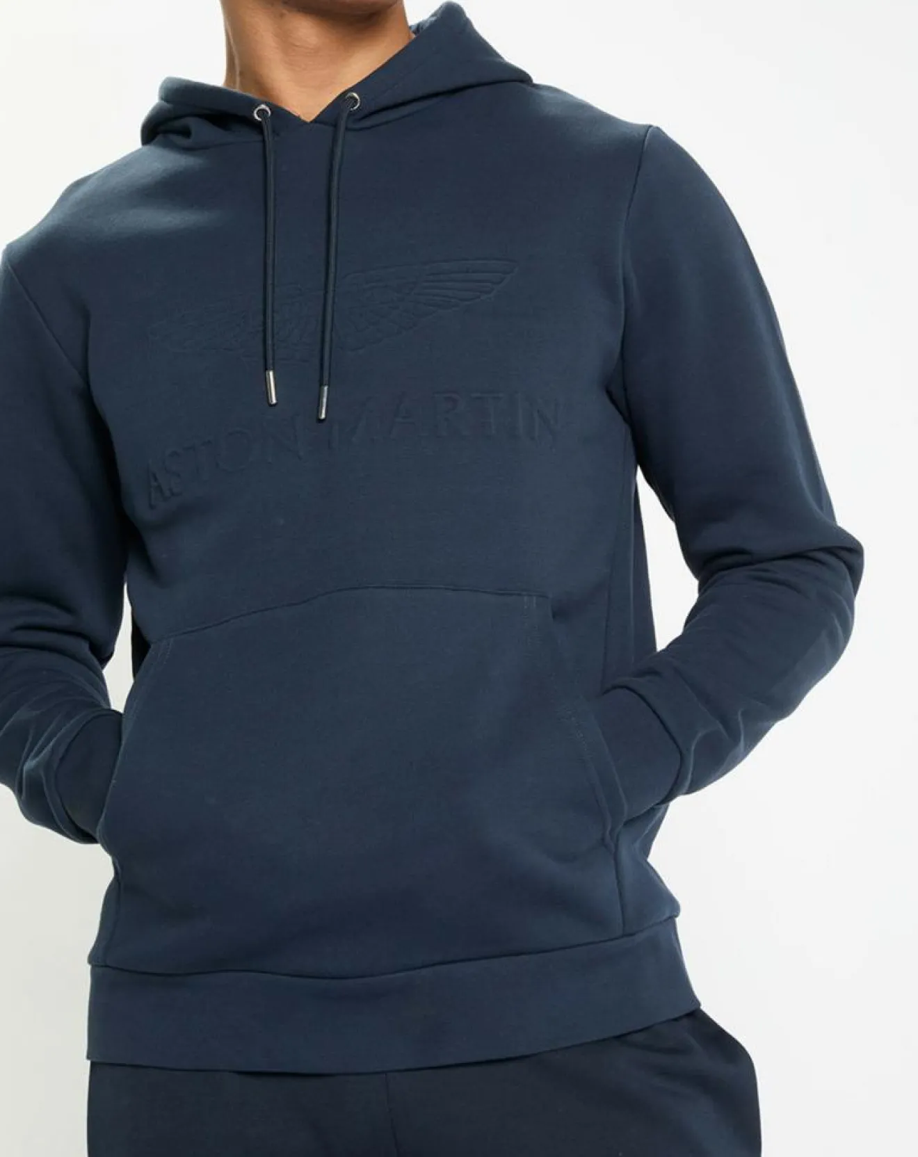 Homme Hackett London Sweat à capuche Aston Martin Racing bleu marine