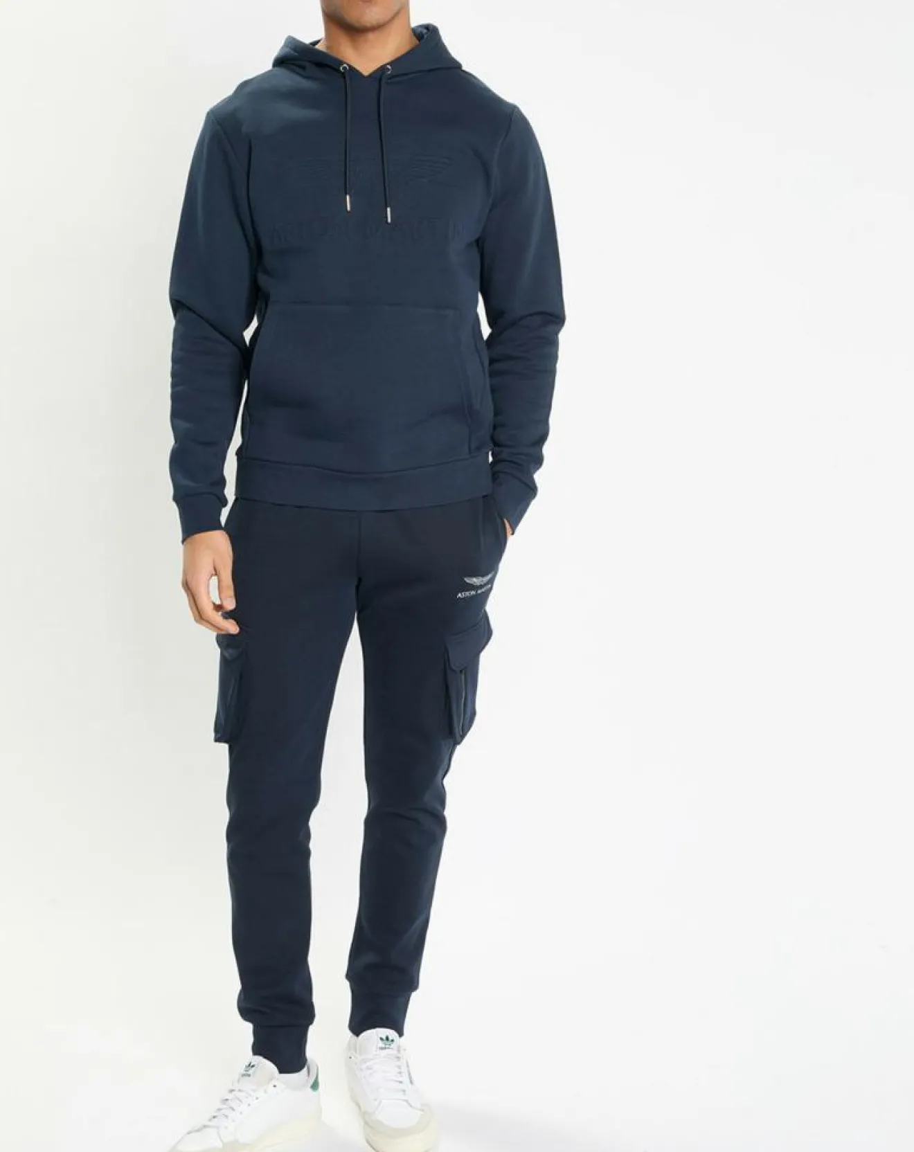Homme Hackett London Sweat à capuche Aston Martin Racing bleu marine