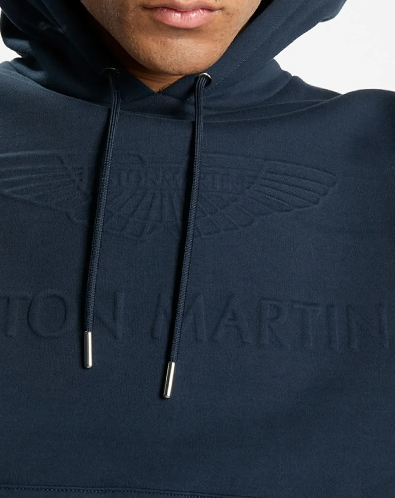 Homme Hackett London Sweat à capuche Aston Martin Racing bleu marine