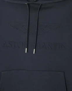Homme Hackett London Sweat à capuche Aston Martin Racing bleu marine