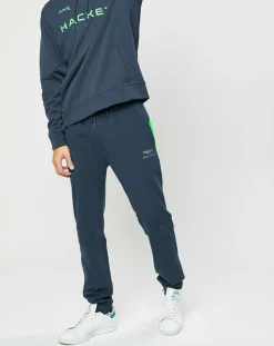 New Hackett London Sweat à capuche Aston Martin Racing bleu marine/vert