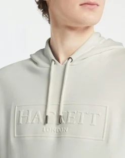 Homme Hackett London Sweat à capuche blanc