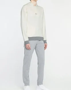 Homme Hackett London Sweat à capuche blanc