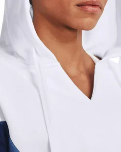 Femme Under Armour Sweat à capuche brodé en polaire Rival blanc