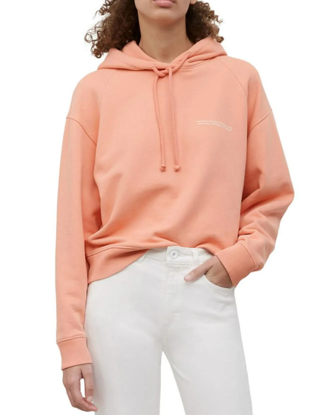 New Marc O'Polo Sweat à capuche Coton Bio rose