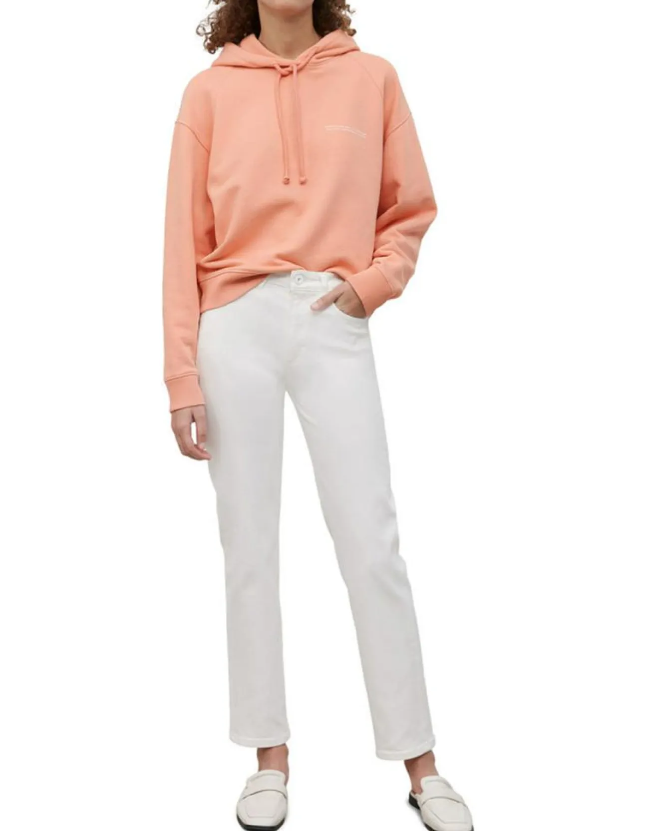 New Marc O'Polo Sweat à capuche Coton Bio rose