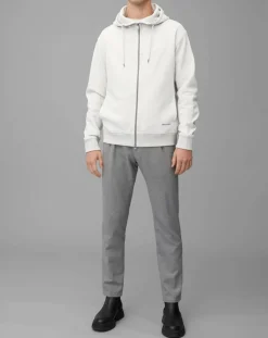 Homme Marc O'Polo Sweat à Capuche Full Zip gris clair