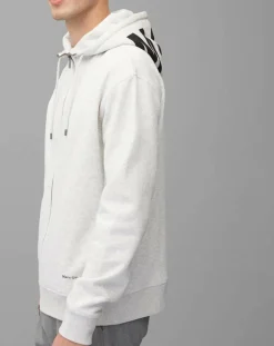 Homme Marc O'Polo Sweat à Capuche Full Zip gris clair