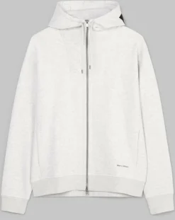 Homme Marc O'Polo Sweat à Capuche Full Zip gris clair