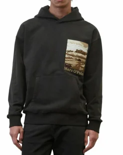 Homme Marc O'Polo Sweat 100% Coton Bio Artwork noir