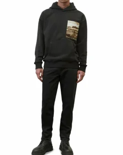 Homme Marc O'Polo Sweat 100% Coton Bio Artwork noir