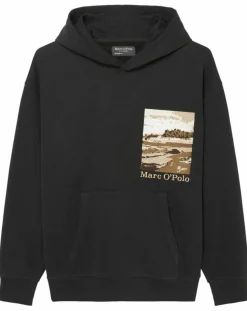 Homme Marc O'Polo Sweat 100% Coton Bio Artwork noir