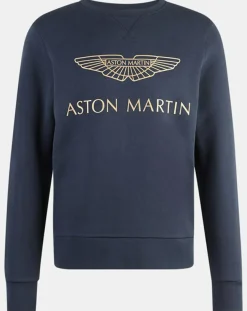 Outlet Hackett London Sweat Aston Martin Racing bleu marine