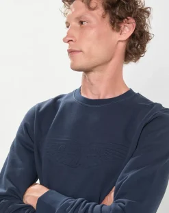 Online Hackett London Sweat Aston Martin Racing Embossé bleu