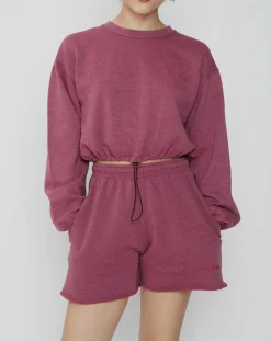 BDG by Urban Outfitters Sweat bubble hem framboise