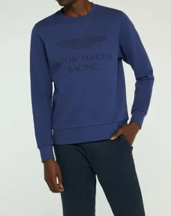 Sale Hackett London Sweat Classic Aston Martin Racing bleu foncé