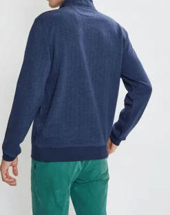 Homme Hackett London Sweat col montant Chevron bleu