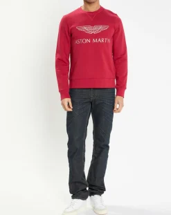 Hot Hackett London Sweat col rond Aston Martin Racing rouge
