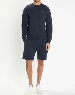 Homme Hackett London Sweat col rond bleu foncé