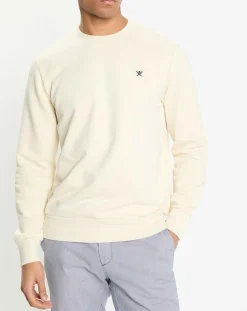 Hackett London Sweat col rond écru